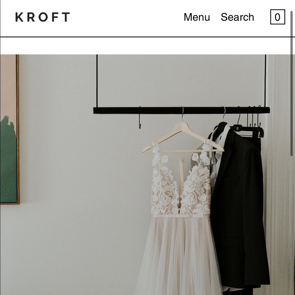 Kroft Black Hanging Rod - New in Box